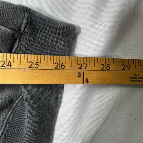 Local Motion Cutoff Hoodie Men's XL Gray Distressed Sleeveless Surf Sweatshirt - Picture 7 of 7